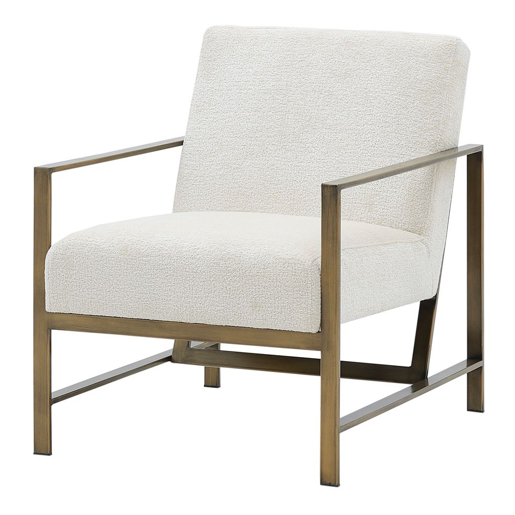 Preview image for Francis Fabric Accent Arm Chair, Opus Cream *New*
