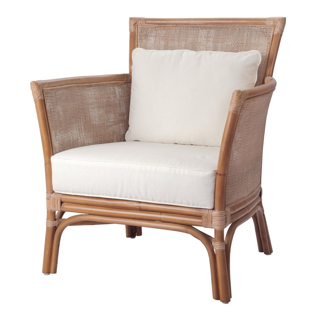 Preview image for Tatum Rattan Accent Arm Chair, Canary Brown