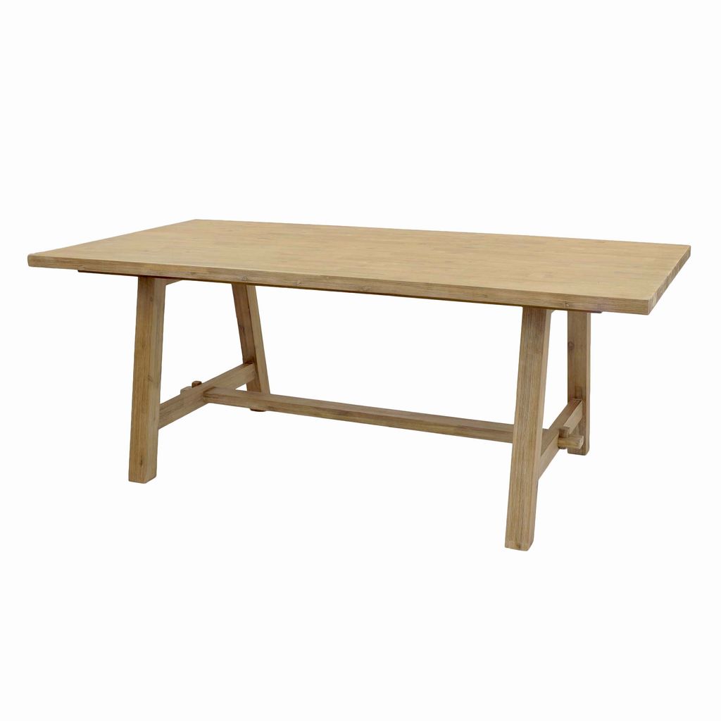Bedford 79" Rect. Dining Table "A" Base, Brushed Smoke