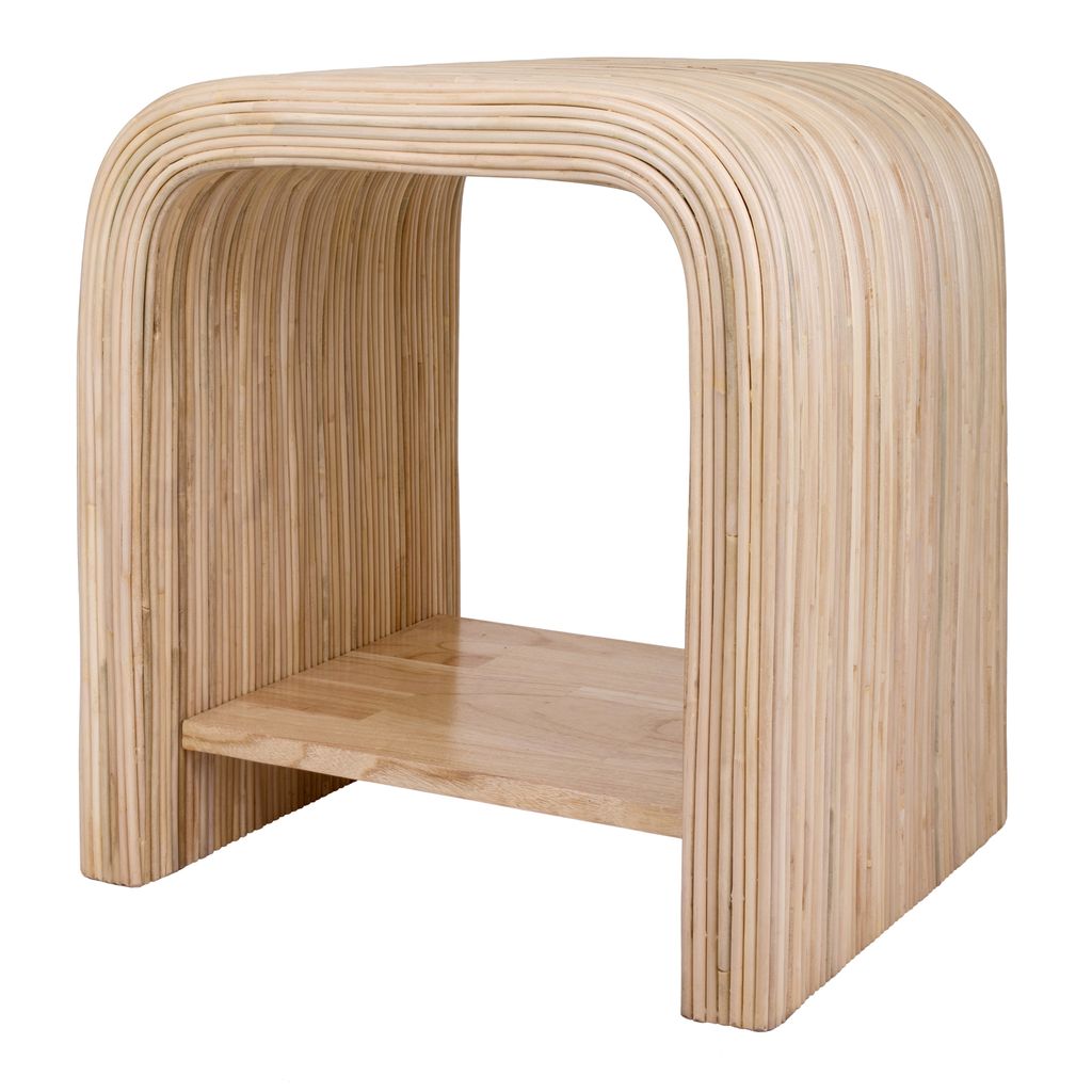 Kyran Rattan Side/End Table, Natural