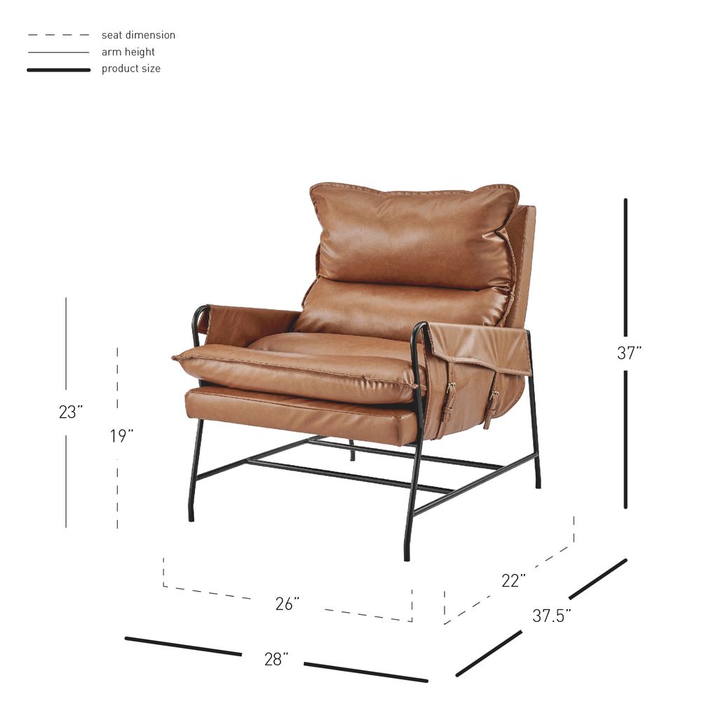 Thierry Pu Accent Arm Chair, Vintage Cider