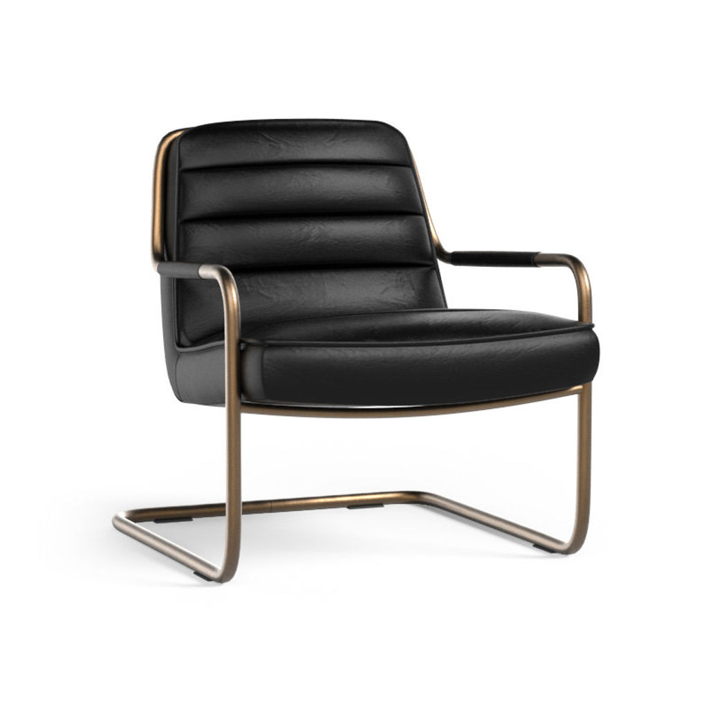 Lincoln Lounge Chair - Vintage Black