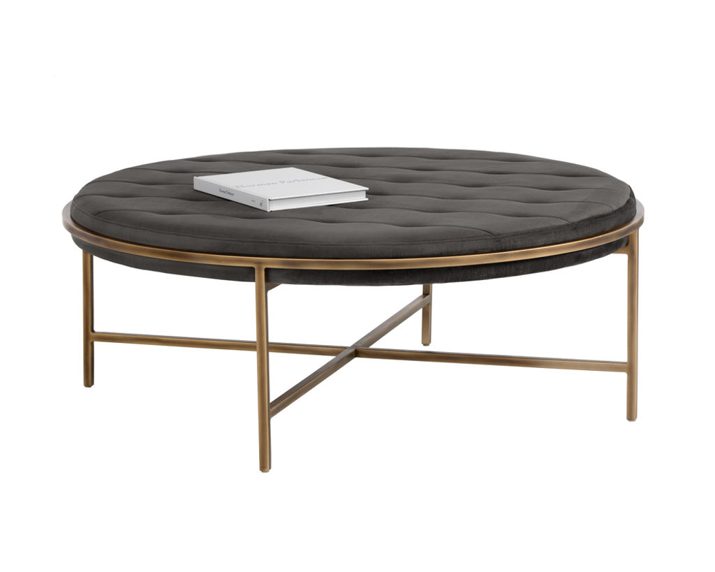Ethel Ottoman - Round - Piccolo Pebble