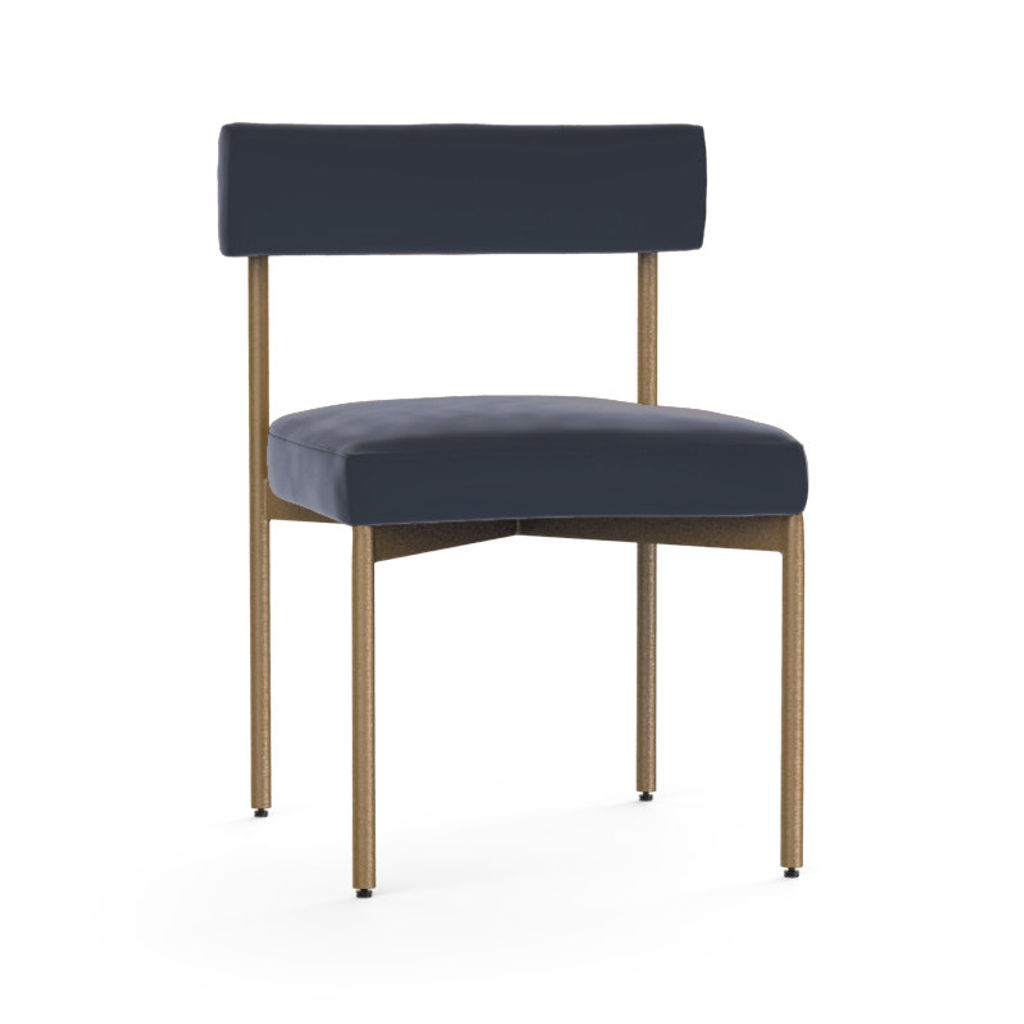 Dusty Blue Velvet Dining Chair- Set Of 2