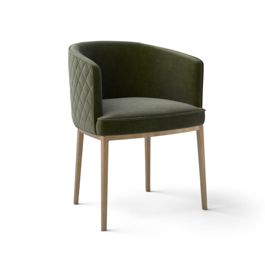 Cornella Dining Armchair - Forest Green