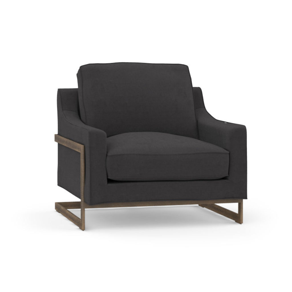Kalmin Lounge Chair - Abbington Black