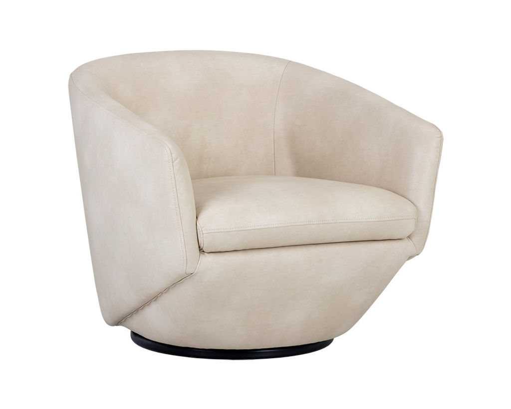 Treviso Swivel Lounge Chair - Bravo Cream