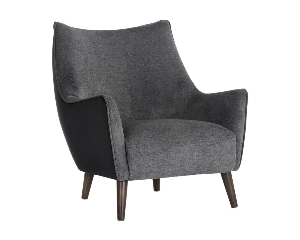 Preview image for Sorrel Lounge Chair - Polo Club Kohl Grey / Abbington Black