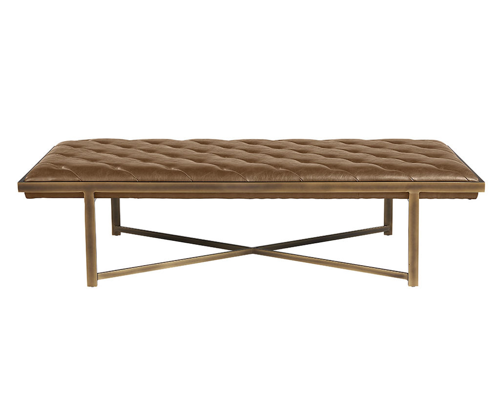 Kayla Bench - Vintage Cognac