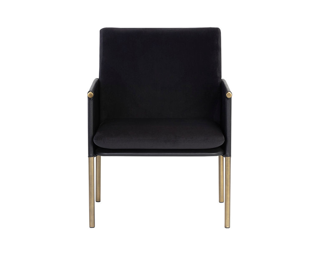 Bellevue Lounge Chair - Abbington Black / Bravo Black
