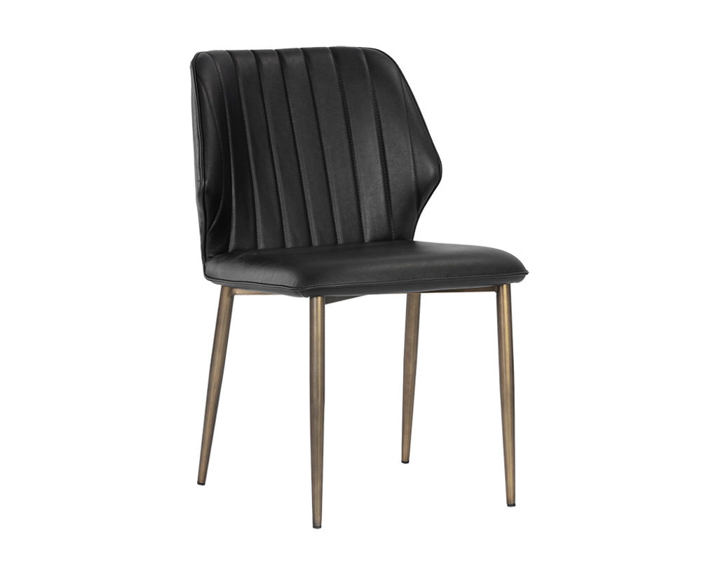 Preview image for Clinton Dining Chair - Bronze - Bravo Black