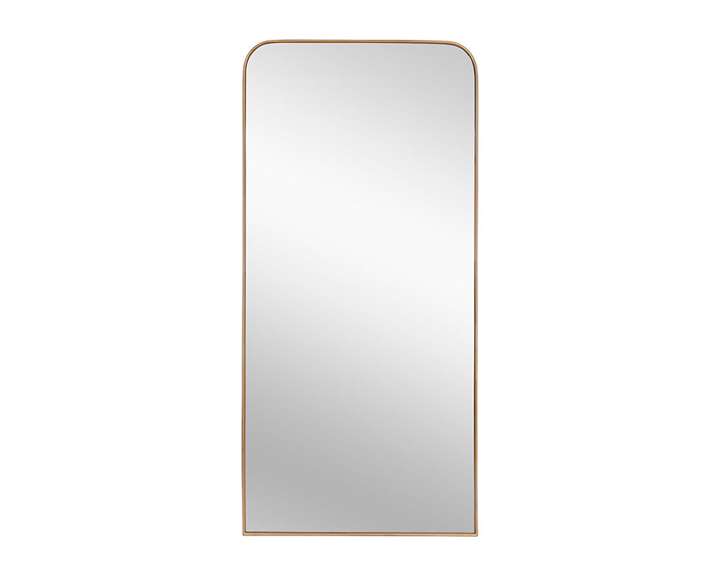Preview image for Calabasas Floor Mirror - Brass