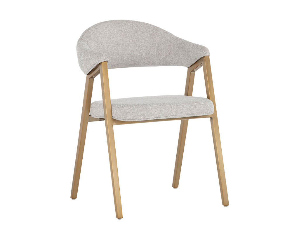 Preview image for Burgos Dining Armchair - Belfast Heather Grey