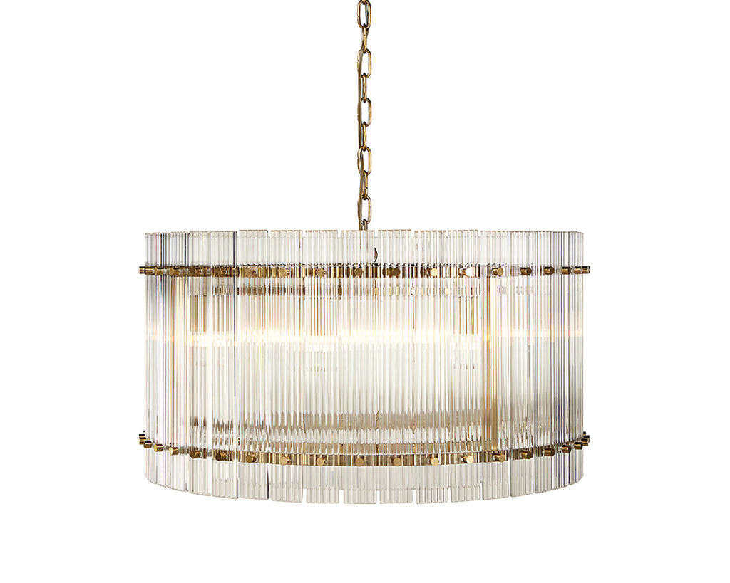 Preview image for Kore Chandelier - Small - Brass - Clear