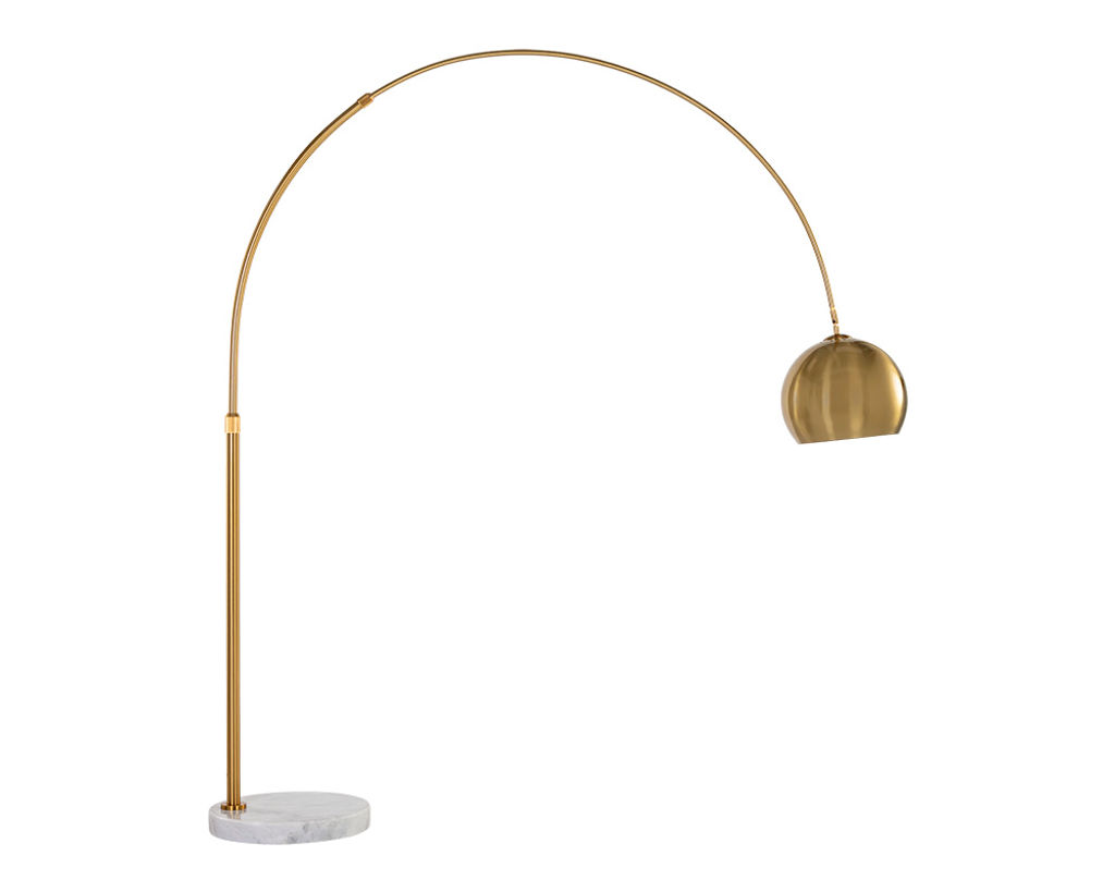 Brass Arc Floor Lamp