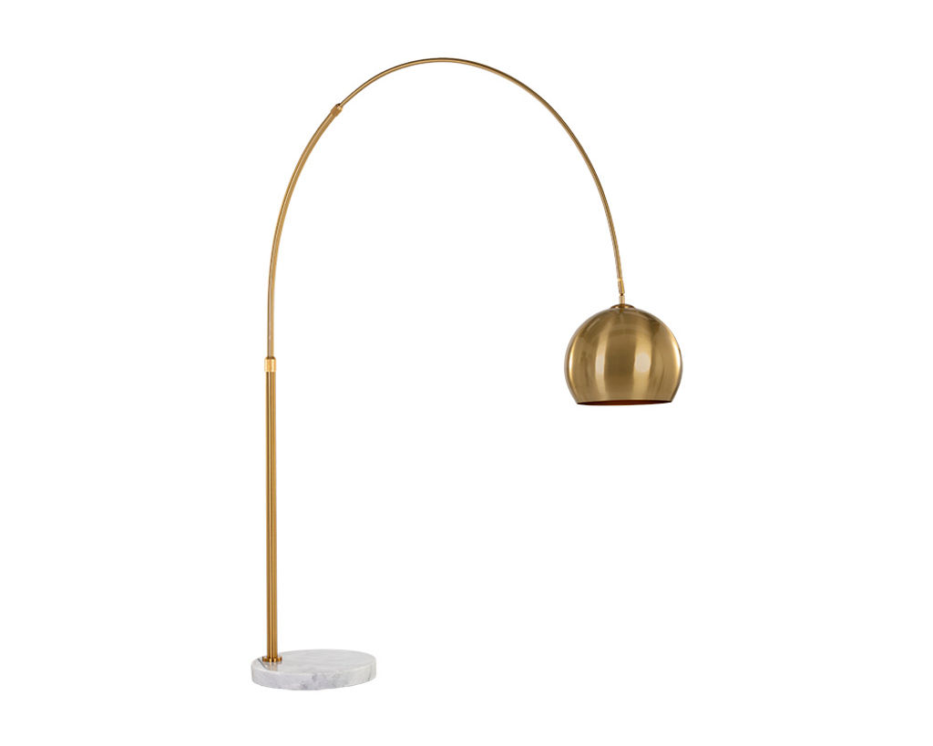 Brass Arc Floor Lamp