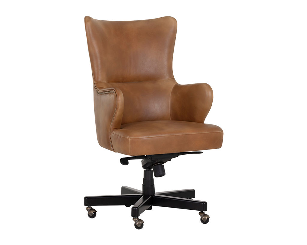 Hat Office Chair - Tobacco Tan