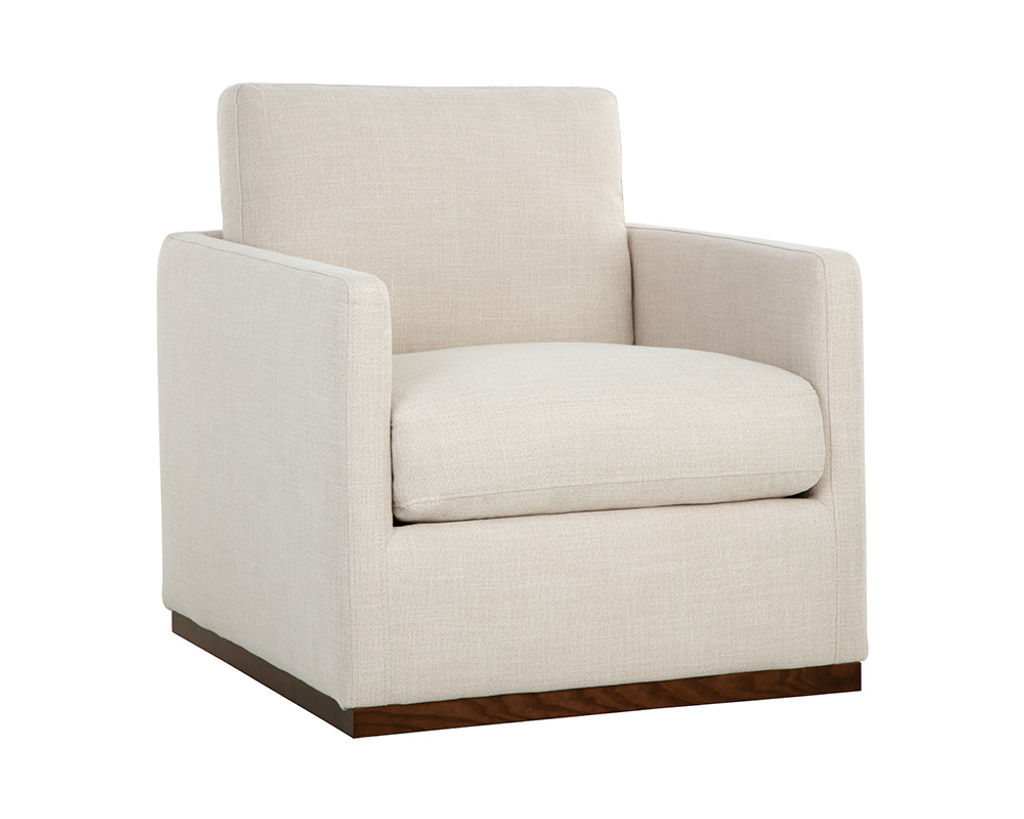 Preview image for Portman Swivel Lounge Chair - Effie Linen