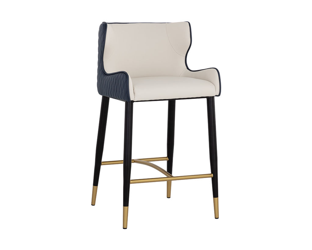 Preview image for Gianni Counter Stool - Dillon Cream / Dillon Thunder