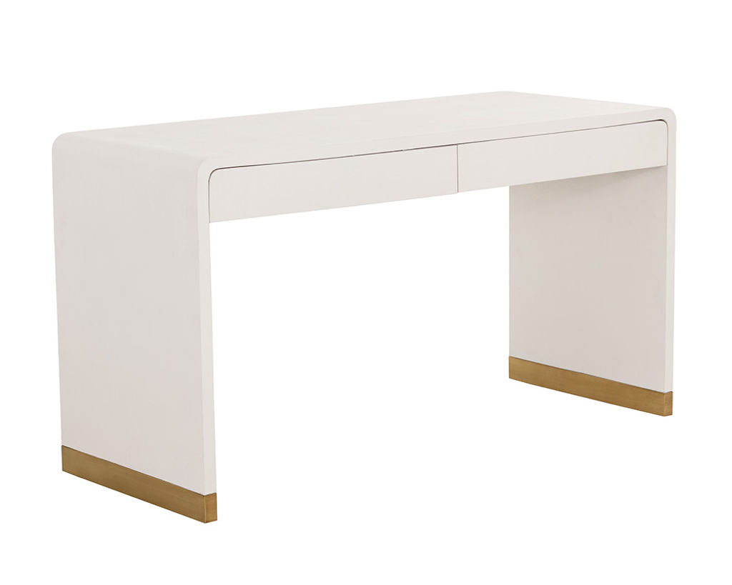 Shagreen Curved Desk