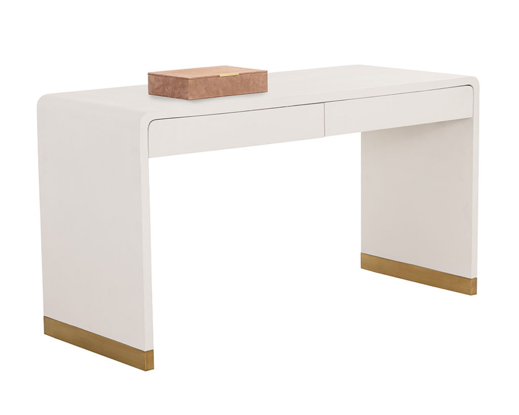 Shagreen Curved Desk