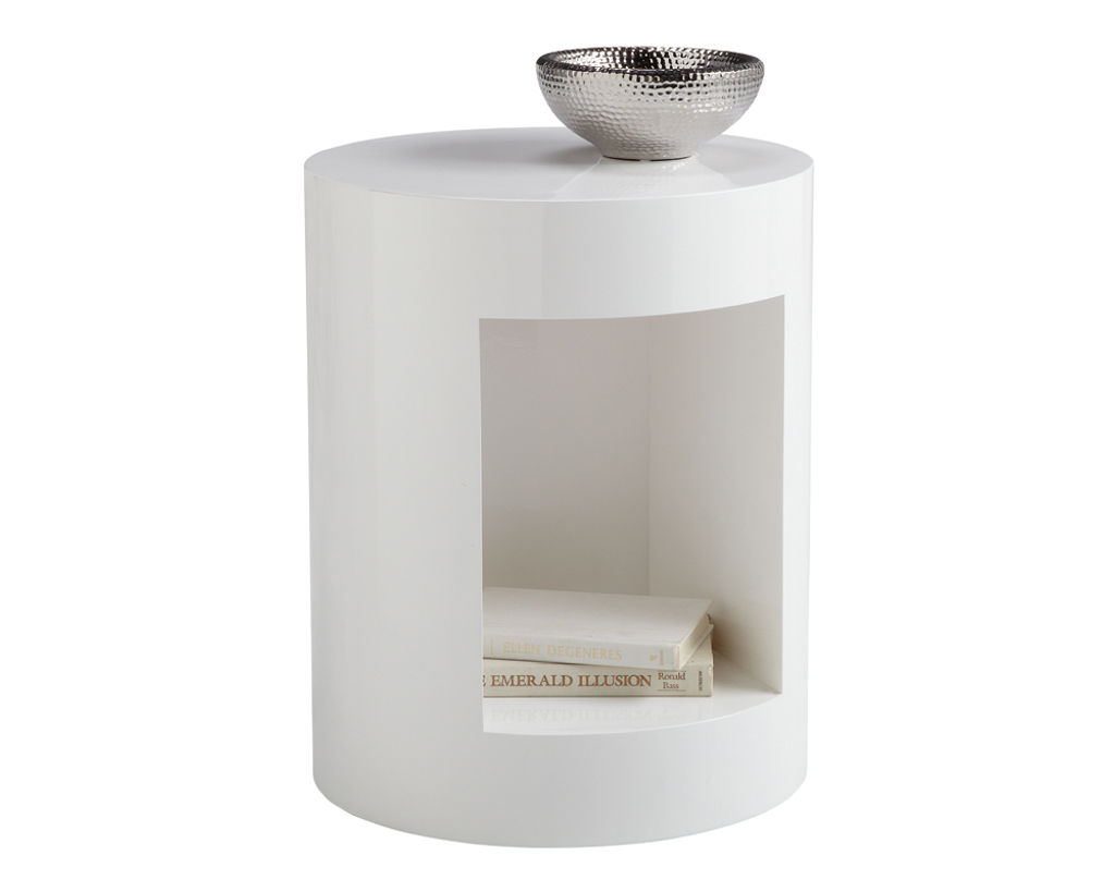 Preview image for Beacon End Table - High Gloss White