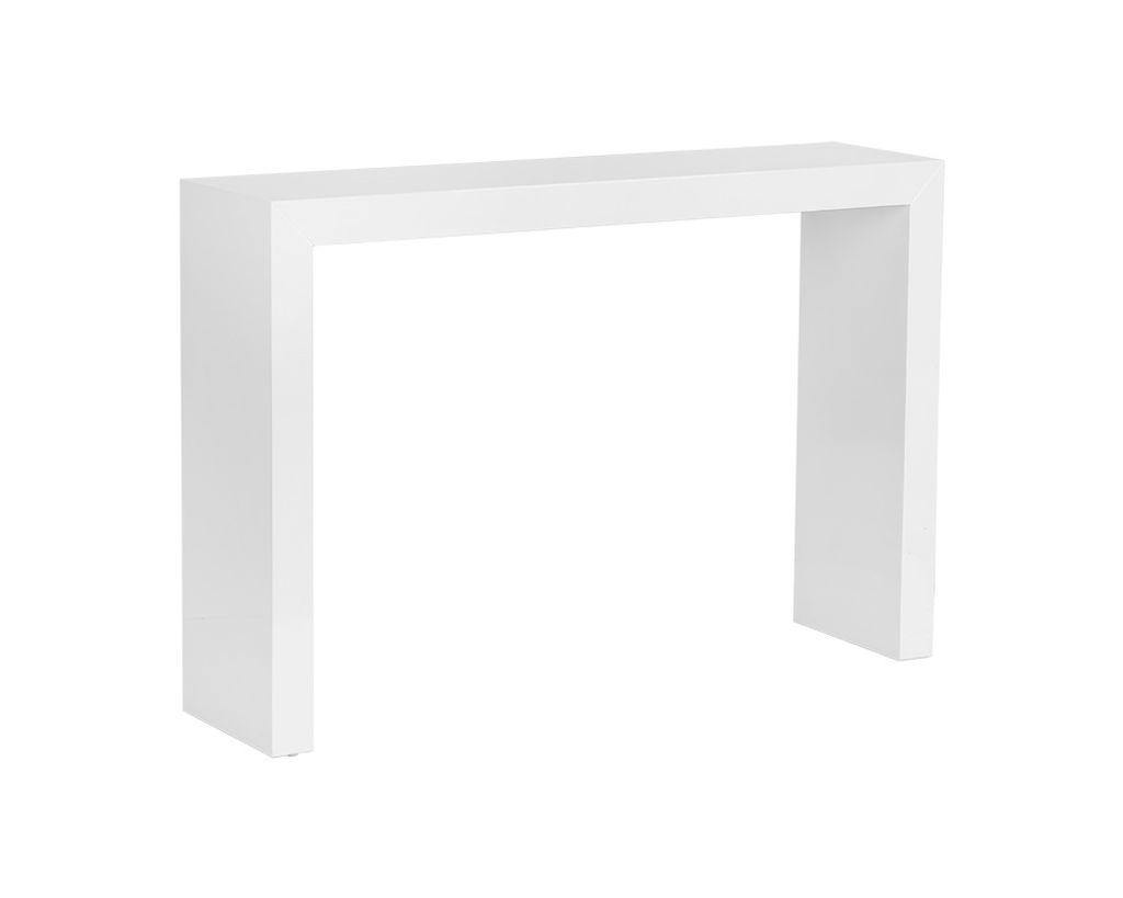 Lift Console Table - High Gloss White