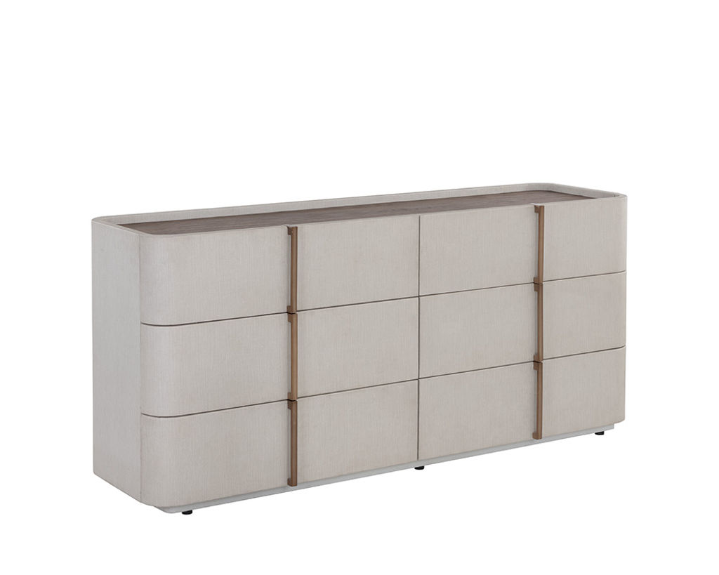Cream Dresser, Warm Brown