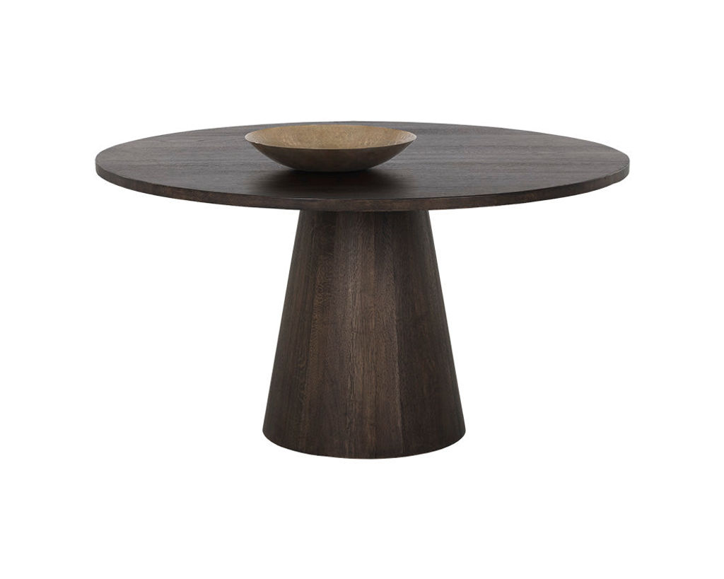 Preview image for Elina Dining Table - Round - Brown Oak - 54"