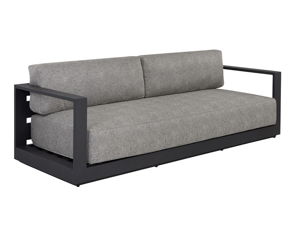 Tavira Sofa - Charcoal - Lanikai Salt And Pepper