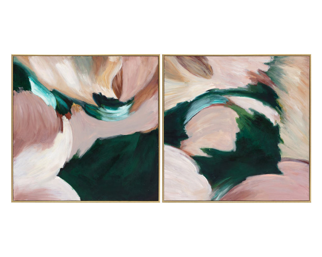 Preview image for Wild Ones (Set Of 2) - 48" X 48" - Gold Floater Frame