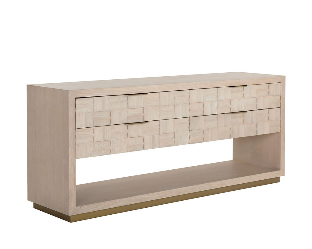 Woven Oak Weave Dresser, Light Oak