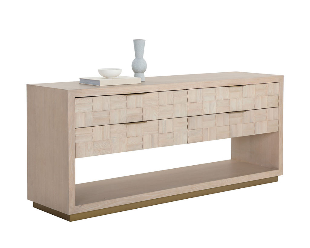 Woven Oak Weave Dresser, Light Oak