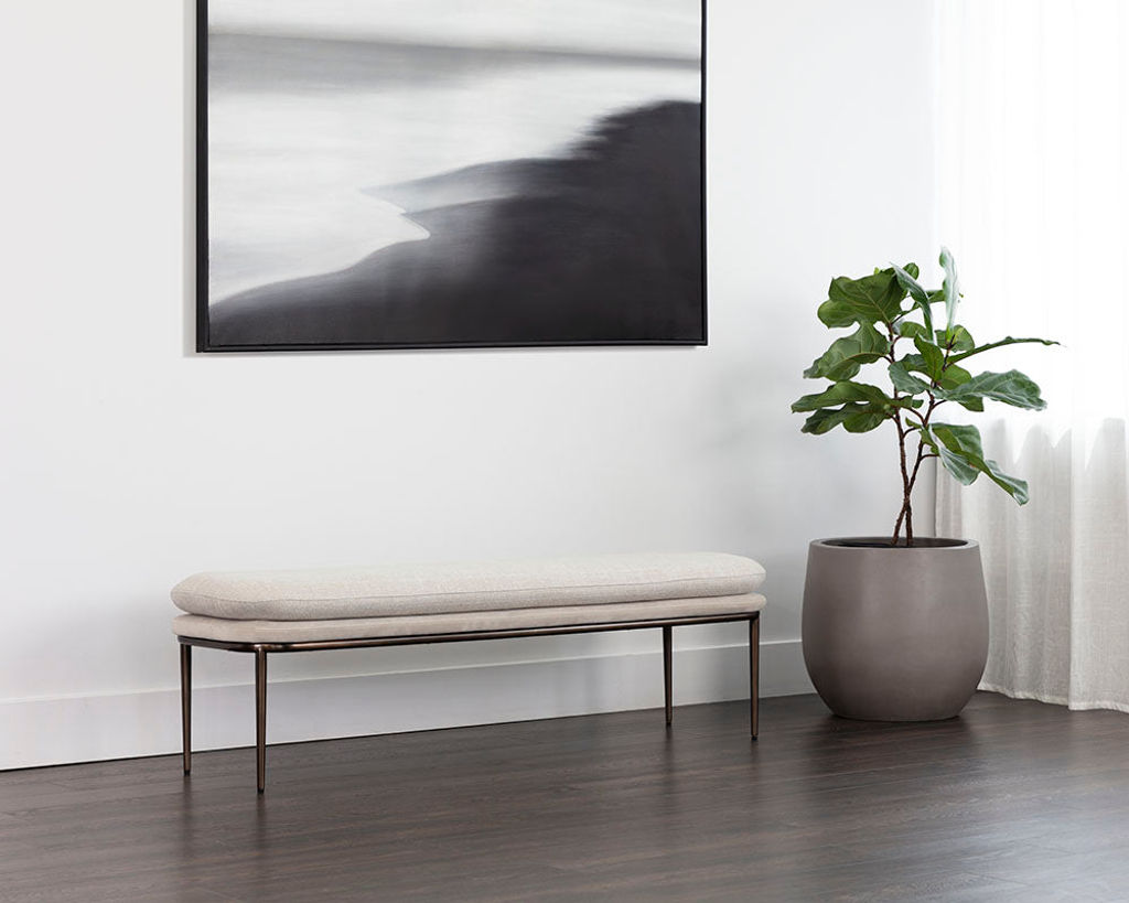 BENCH #7 | B-47 Koffi Bench 60" (Dark Bronze)