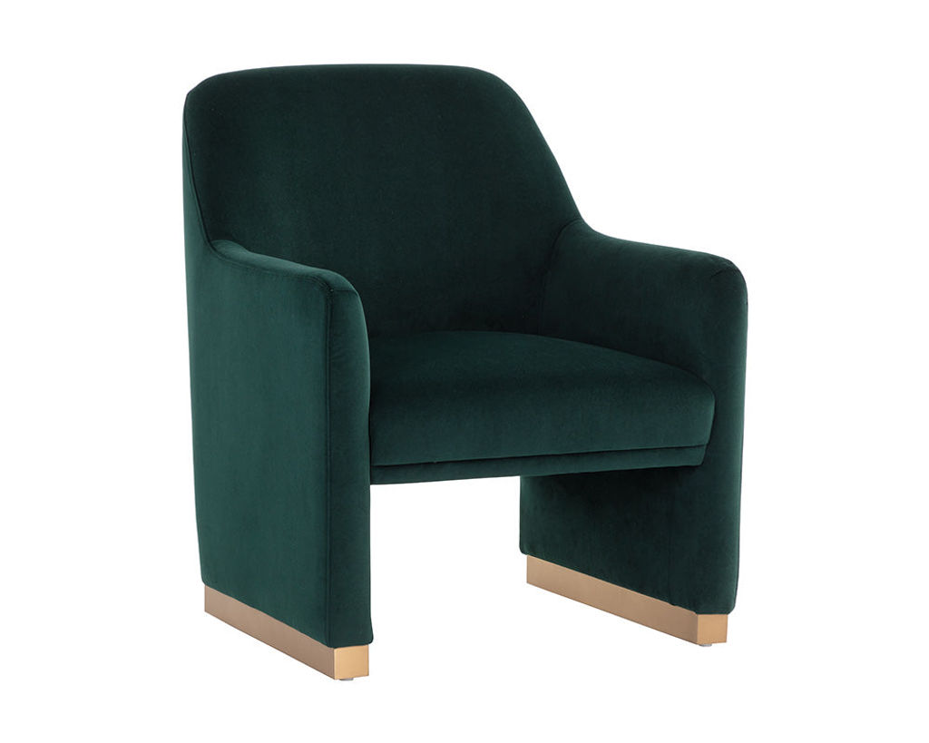 Jaime Lounge Chair, Meg Dark Emerald