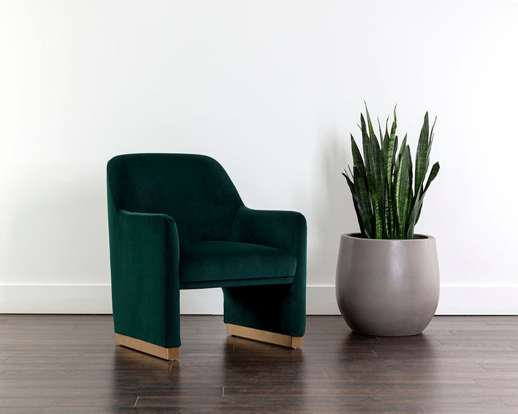Jaime Lounge Chair, Meg Dark Emerald