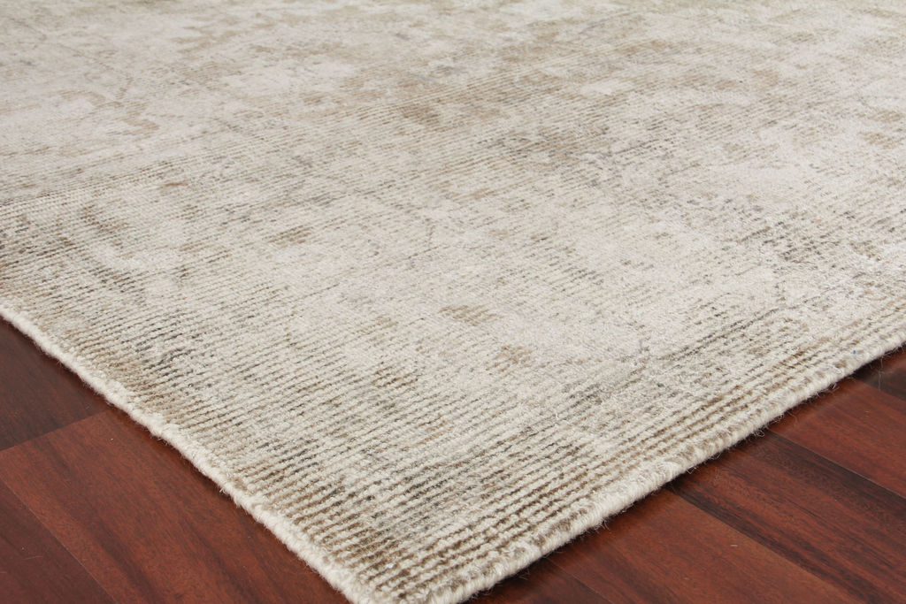 Tuscany Handmade New Zealand Wool And Bamboo Silk Brown Area Rug- 4106 8’X10’