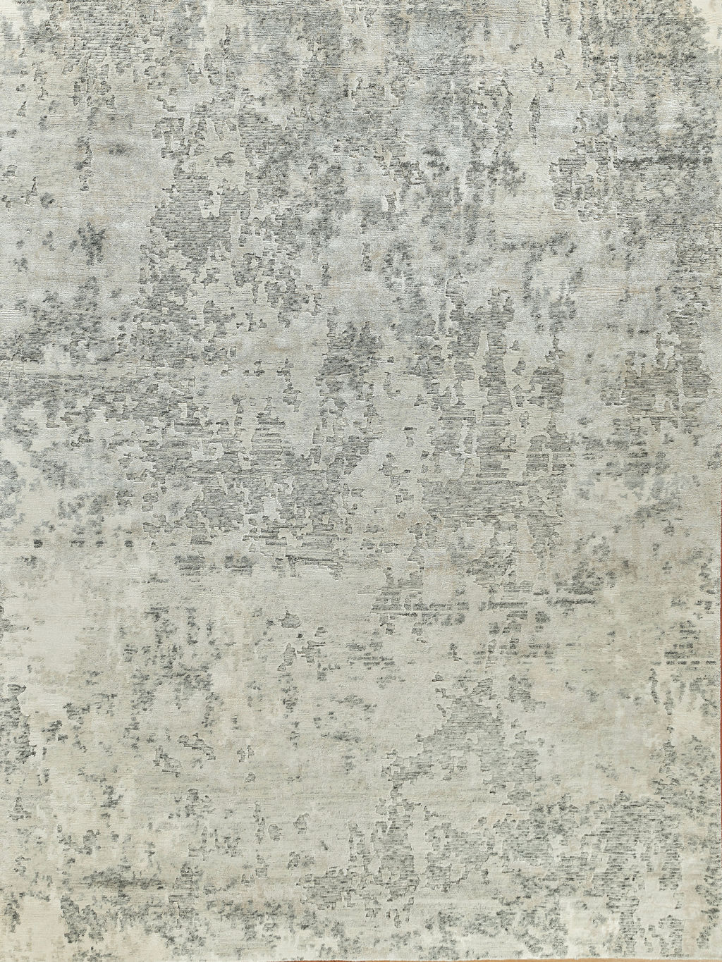 Cosmo Hand-Knotted New Zealand Wool And Bamboo Silk White Area Rug- 4529 9’X12’