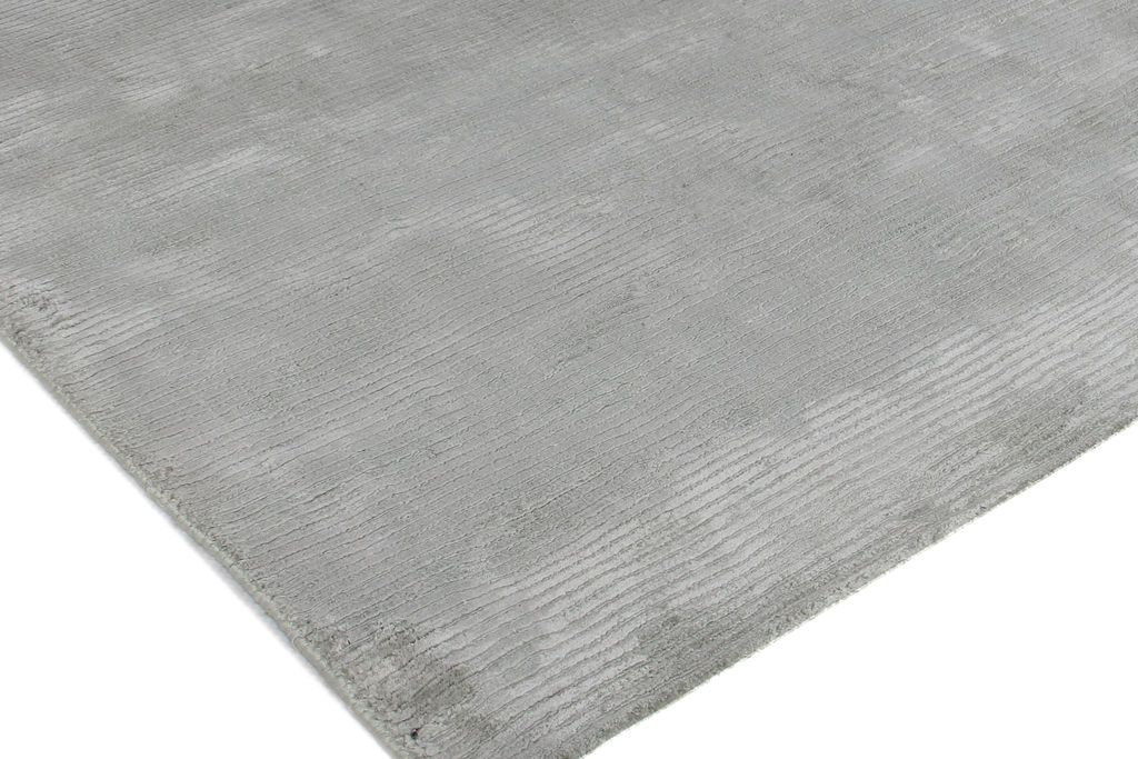 Dove Handmade Viscose And Cotton Light Blue Area Rug- 9481 10’X14’