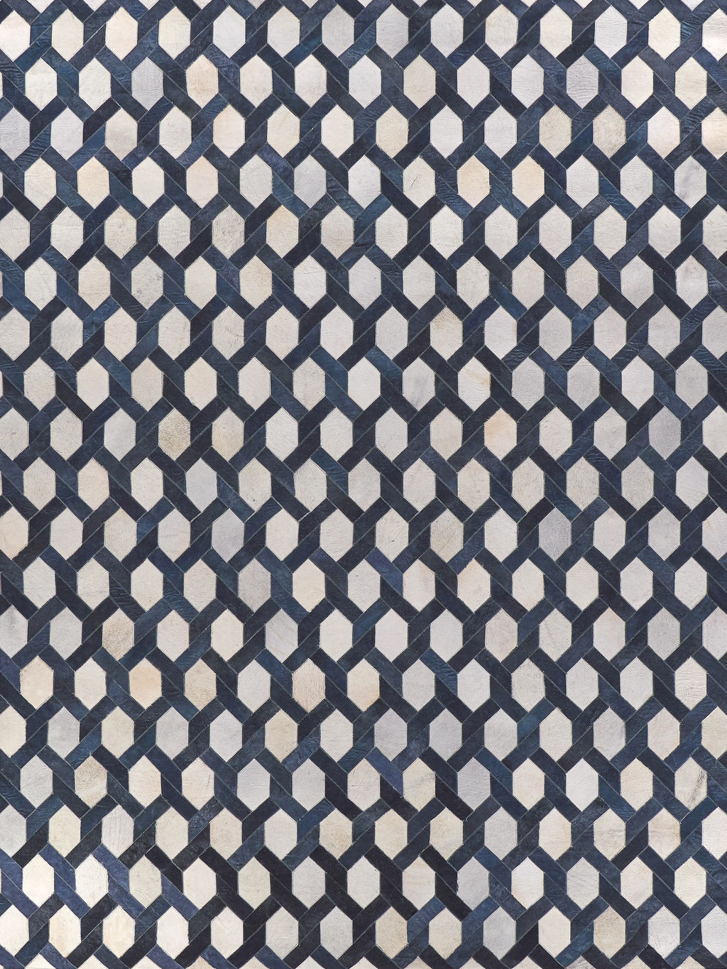 Natural Hide Cowhide Silver/Blue Area Rug- 2157 11’6"X14’6"