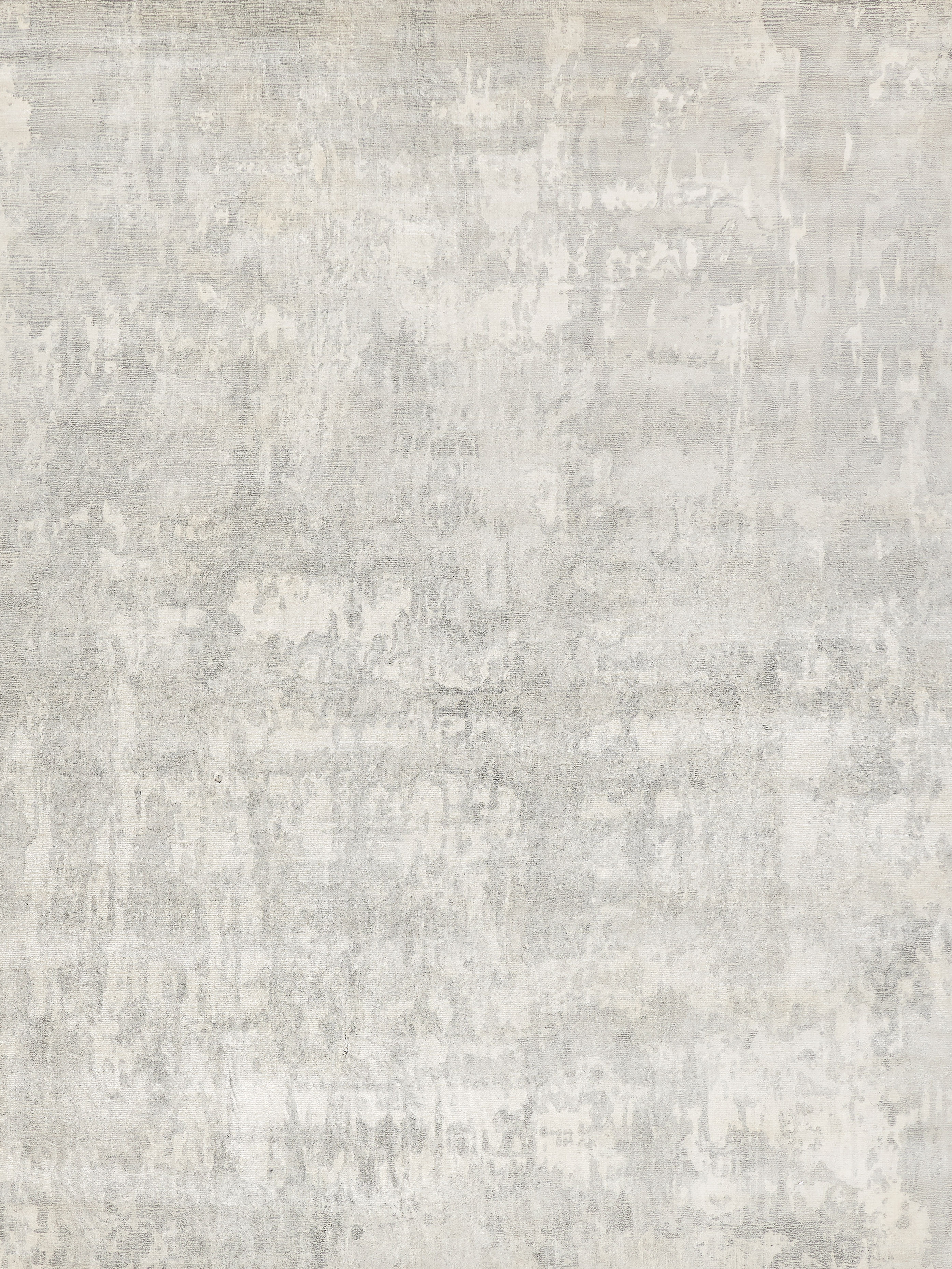 Murano Handmade New Zealand Wool And Bamboo Silk Silver Area Rug- 4030 9’X12’