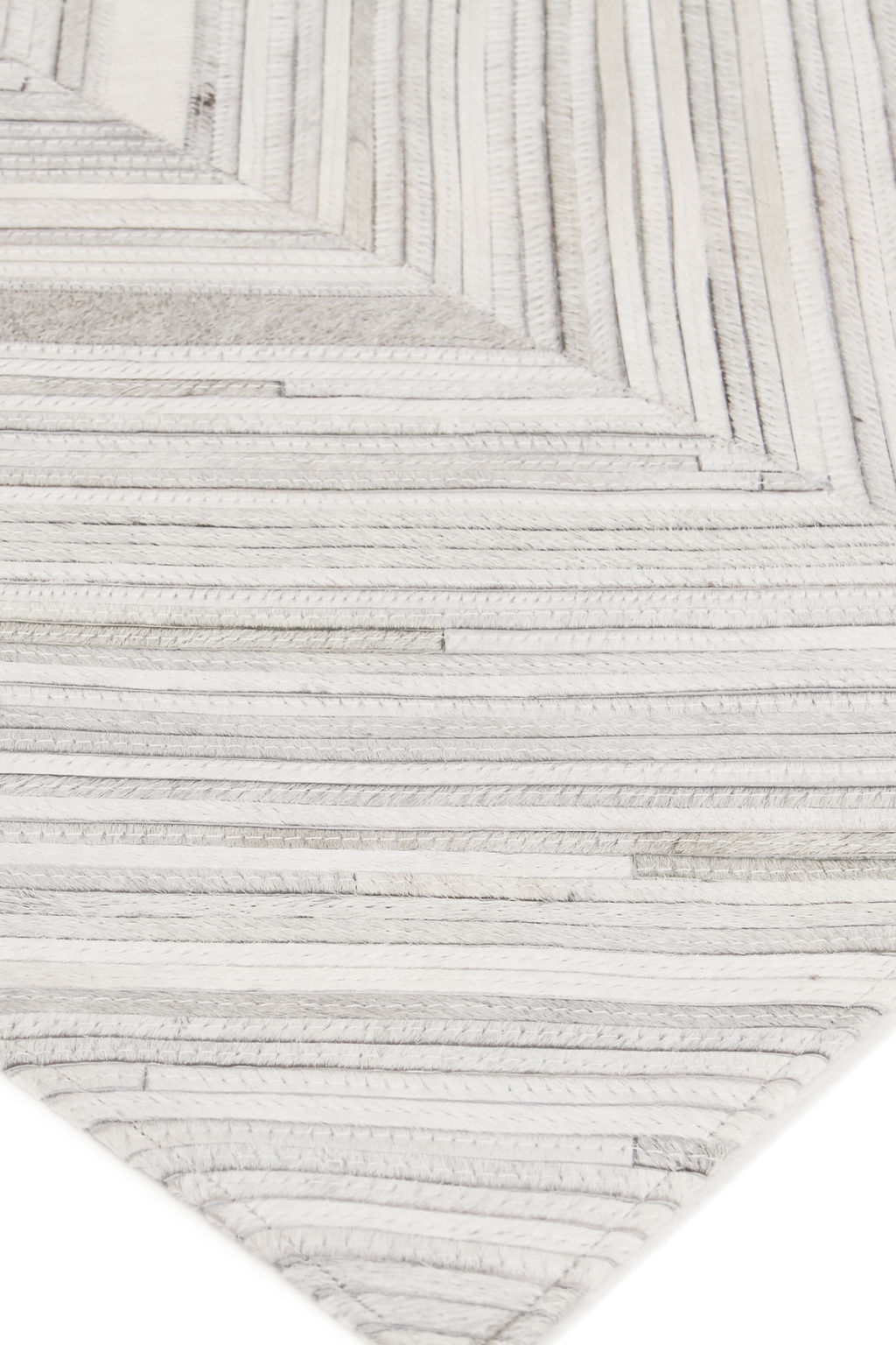 Natural Hide Cowhide Silver Area Rug- 2161 5’X8’
