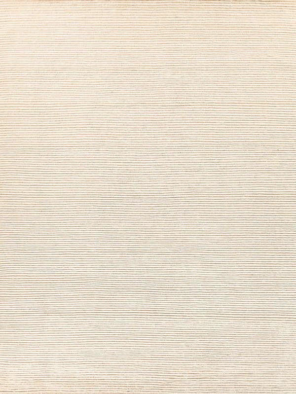 Kaza Hand-Knotted New Zealand Wool White/Ivory Area Rug- 4100 8’X10’