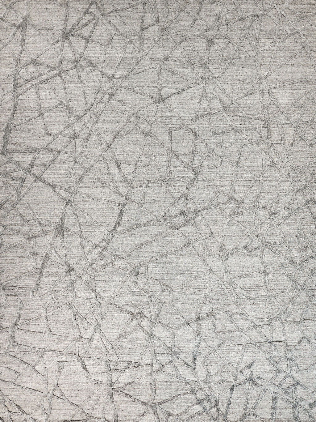 Windsor Handmade New Zealand Wool And Bamboo Silk Gray Area Rug- 2440 9’X12’