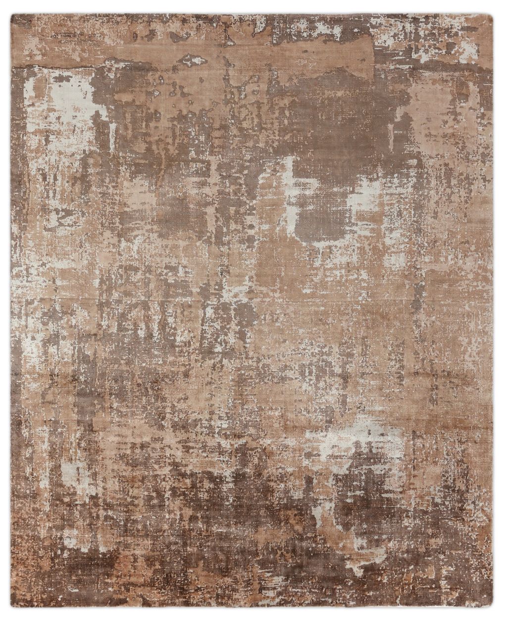 Preview image for Koda Handmade Bamboo Silk And Cotton Beige/Ivory Area Rug- 3378 10’X14’