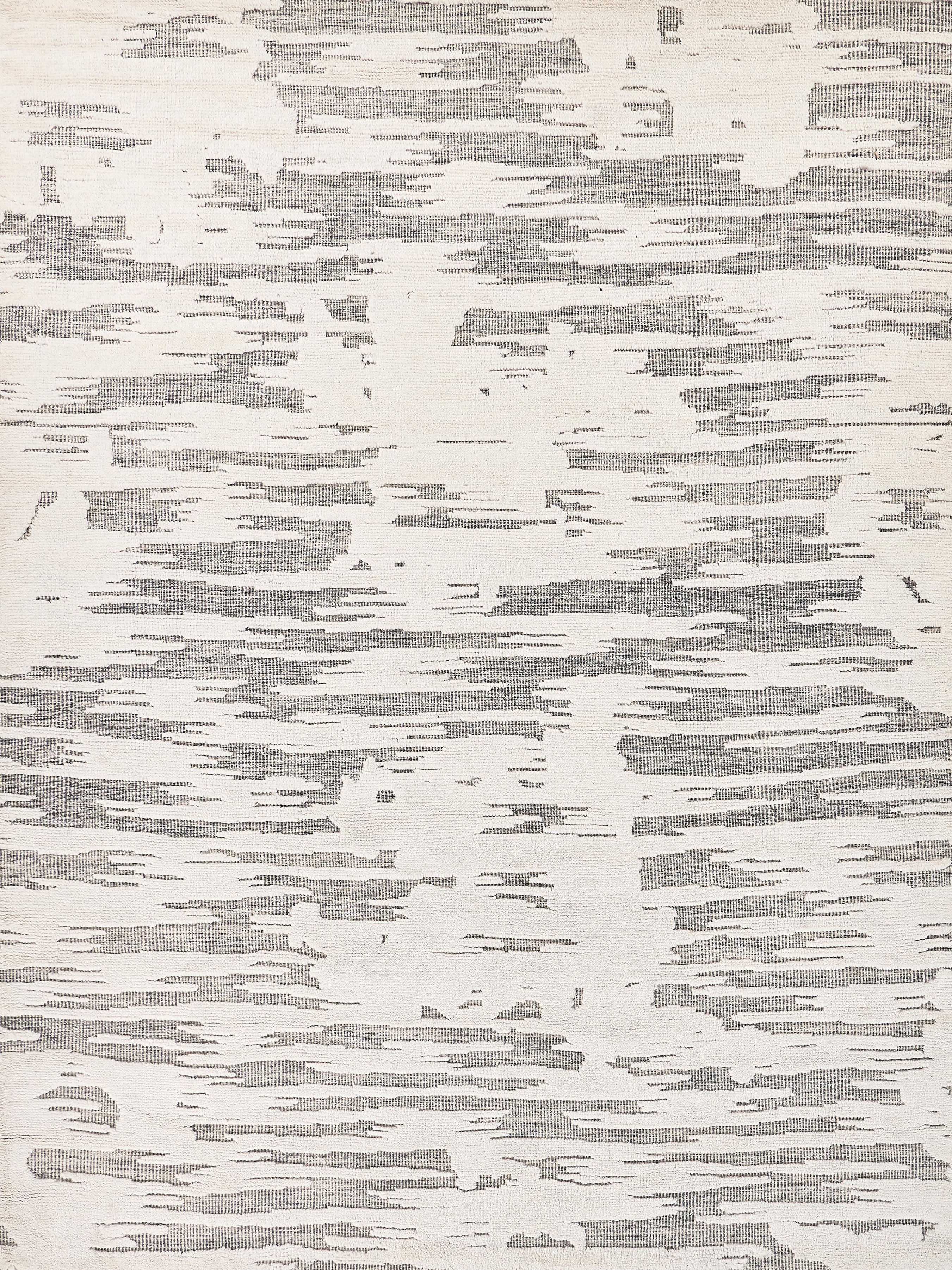Calibre Hand-Knotted New Zealand Wool Ivory/Charcoal Area Rug- 4460 14’X18’