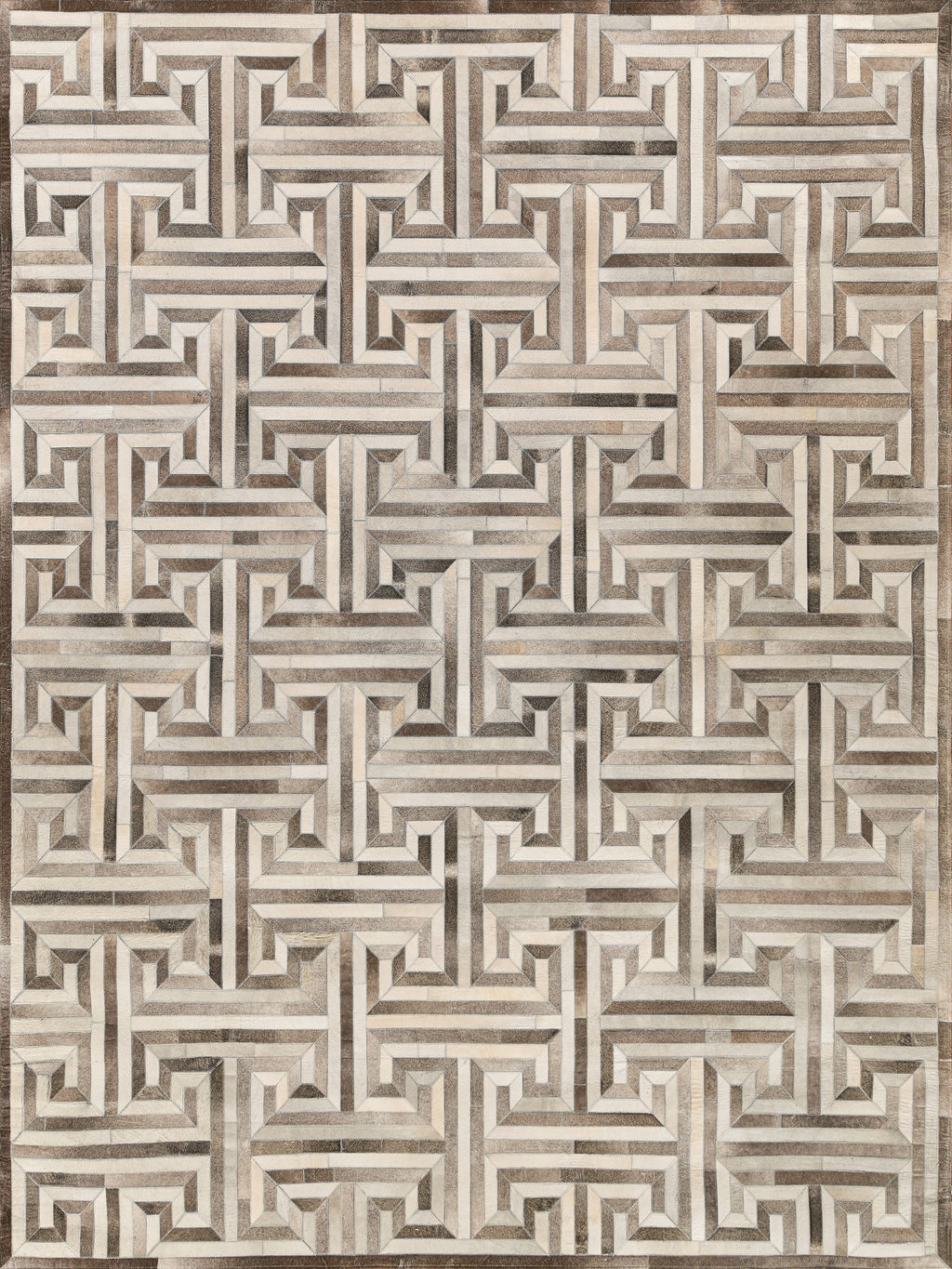 Preview image for Natural Hide Cowhide Gray/Ivory Area Rug- 2008 9’6"X13’6"