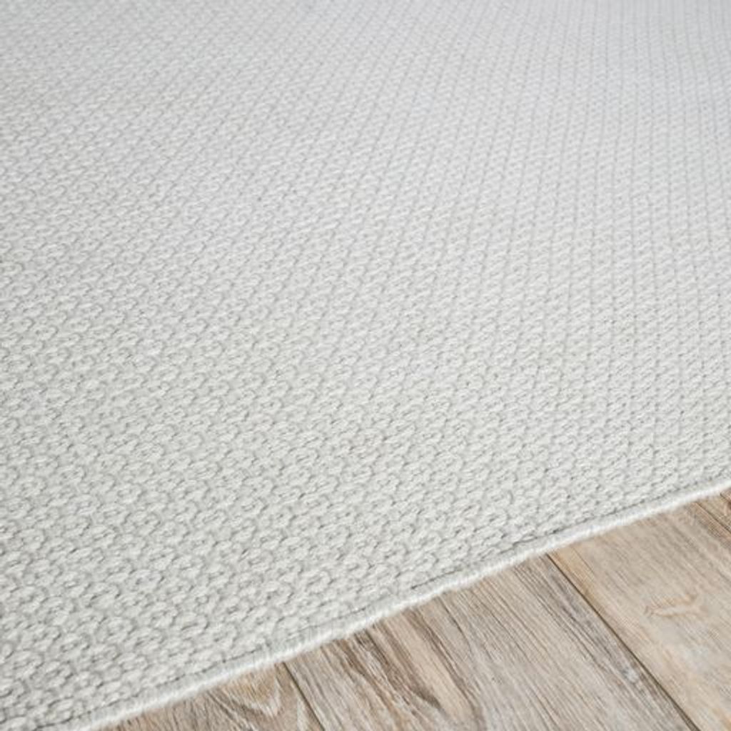 Gamma Indoor/Outdoor Handmade Flatweave Pet Yarn Ivory Area Rug (3'x5')