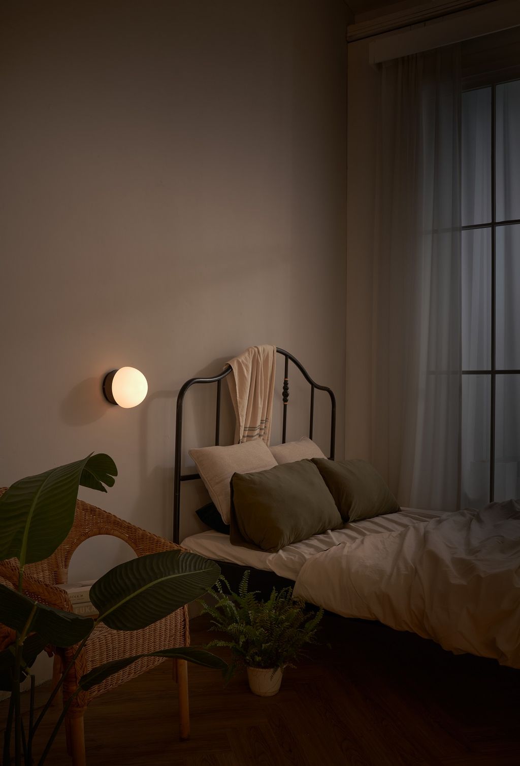 Matte Opal Glass Wall Sconce