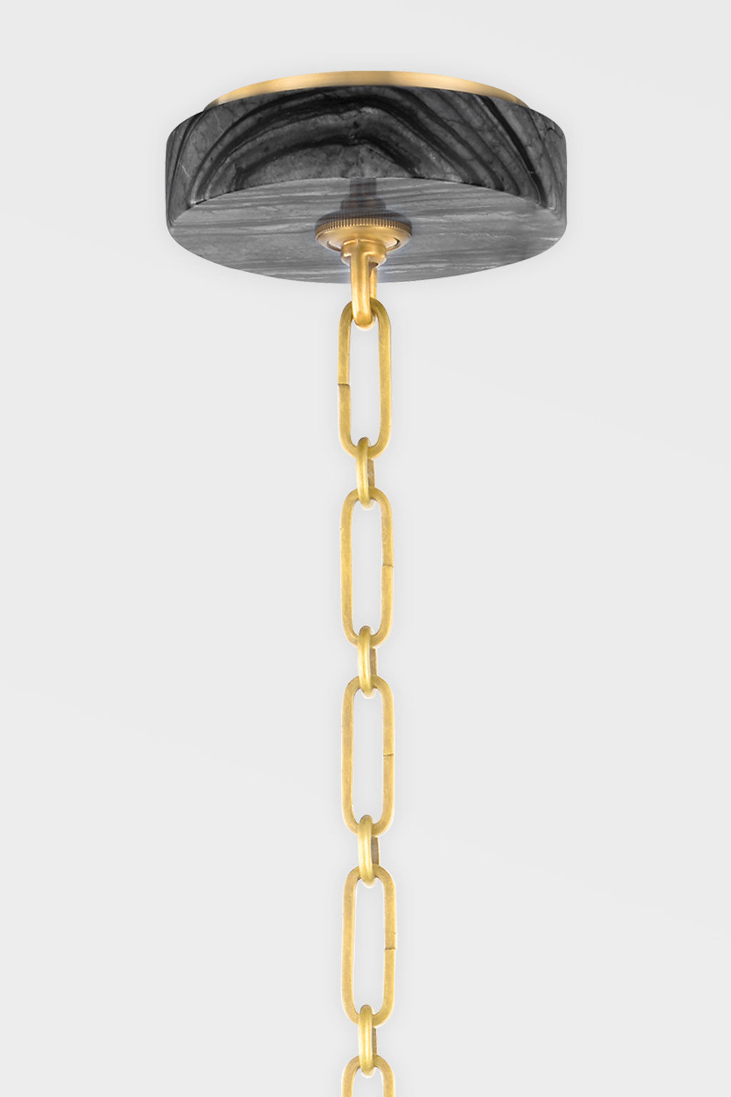 Haru 1 Light Pendant, Vintage Brass